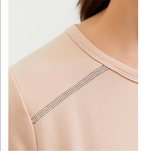 ✨torrid light pink jewel trim sweatshirt✨ - Picture 4 of 9